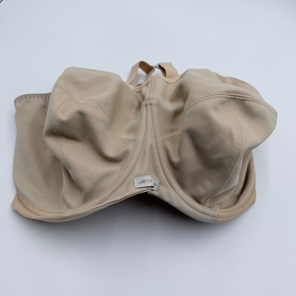 Elomi Energise Sports Bra 34L Nude Beige Underwire High Impact EL8041NUE